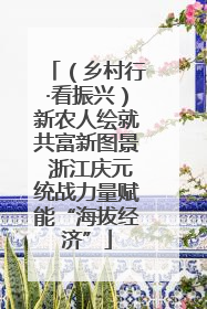 （乡村行·看振兴）新农人绘就共富新图景 浙江庆元统战力量赋能“海拔经济”