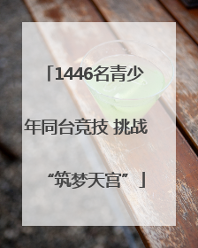 1446名青少年同台竞技 挑战“筑梦天宫”