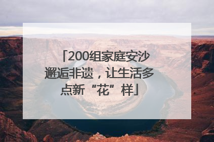 200组家庭安沙邂逅非遗，让生活多点新“花”样