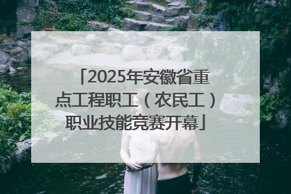 2025年安徽省重点工程职工（农民工）职业技能竞赛开幕