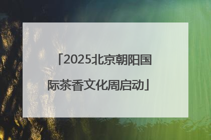 2025北京朝阳国际茶香文化周启动