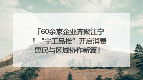 60余家企业齐聚江宁！“宁工品推”开启消费惠民与区域协作新篇