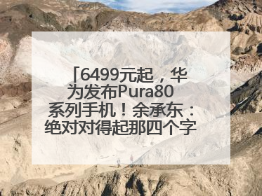 6499元起，华为发布Pura80系列手机！余承东：绝对对得起那四个字！华为近十年研发投入12490亿元