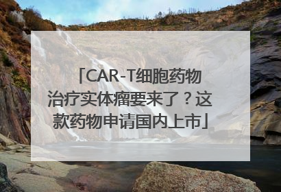 CAR-T细胞药物治疗实体瘤要来了？这款药物申请国内上市